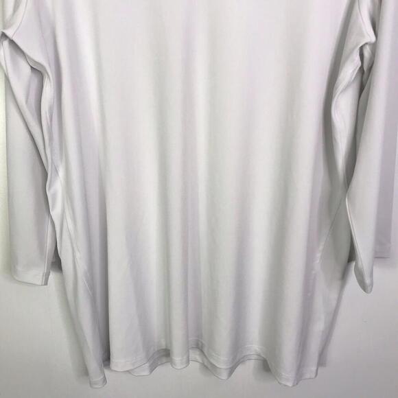 Susan Graver Top Womens Large Modern Essentials V Neck Semi Sheer Capsule - Picture 4 of 8